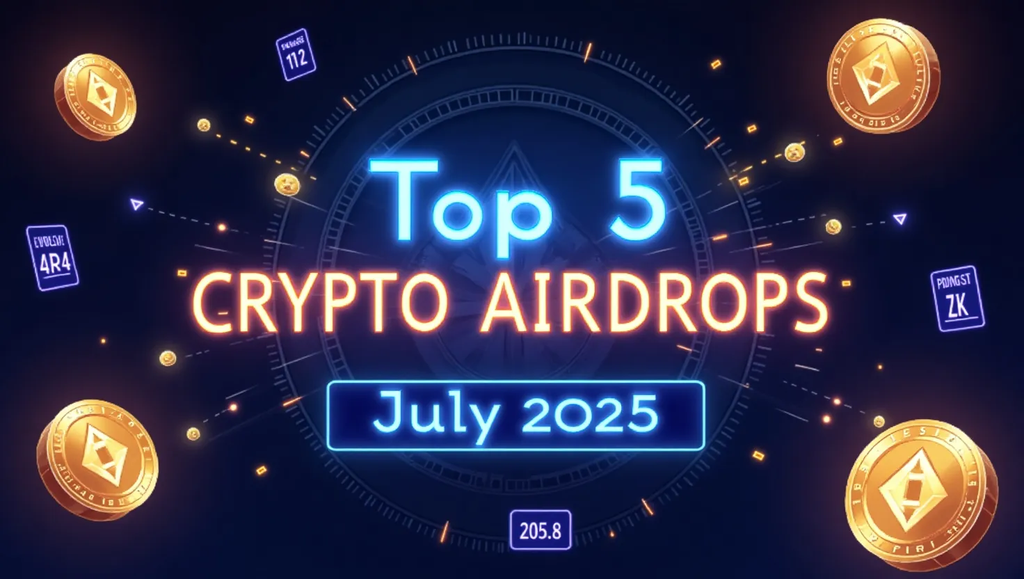 Top 5 Crypto Airdrops in July 2025 – Claim Before They Expire